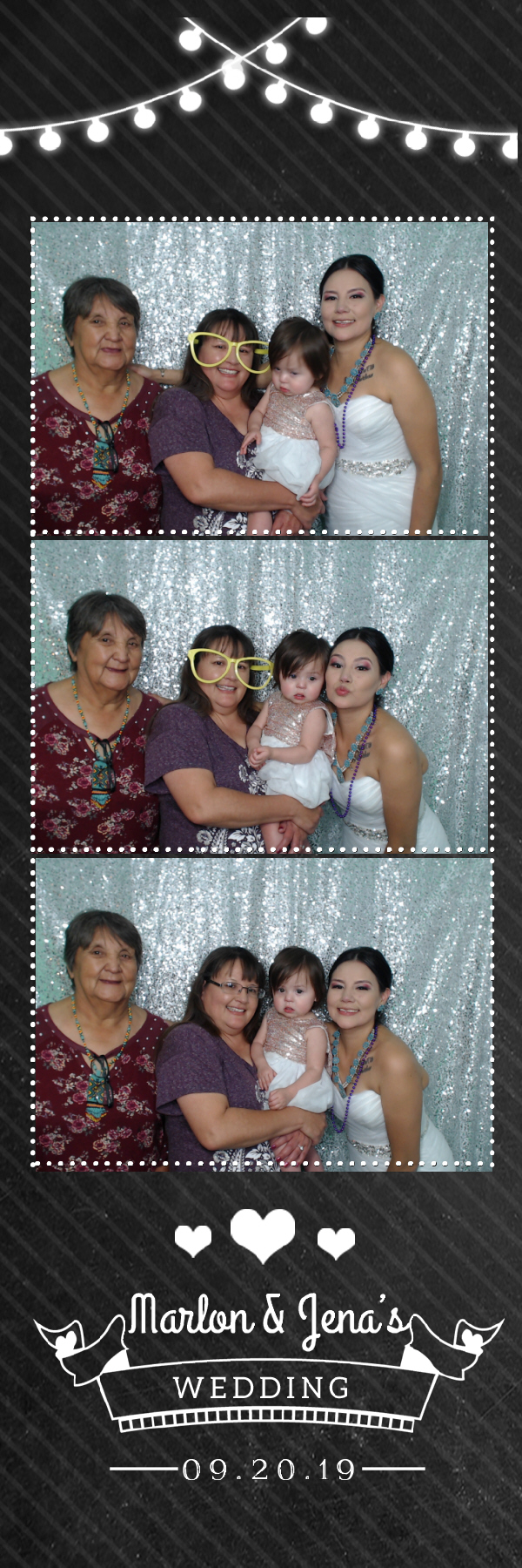 Jena and Marlon's Wedding | View more photos from the event at gallery.photoboothbillings.com/u/PhotoBoothBillings/Jena-and-Marlons-Wedding